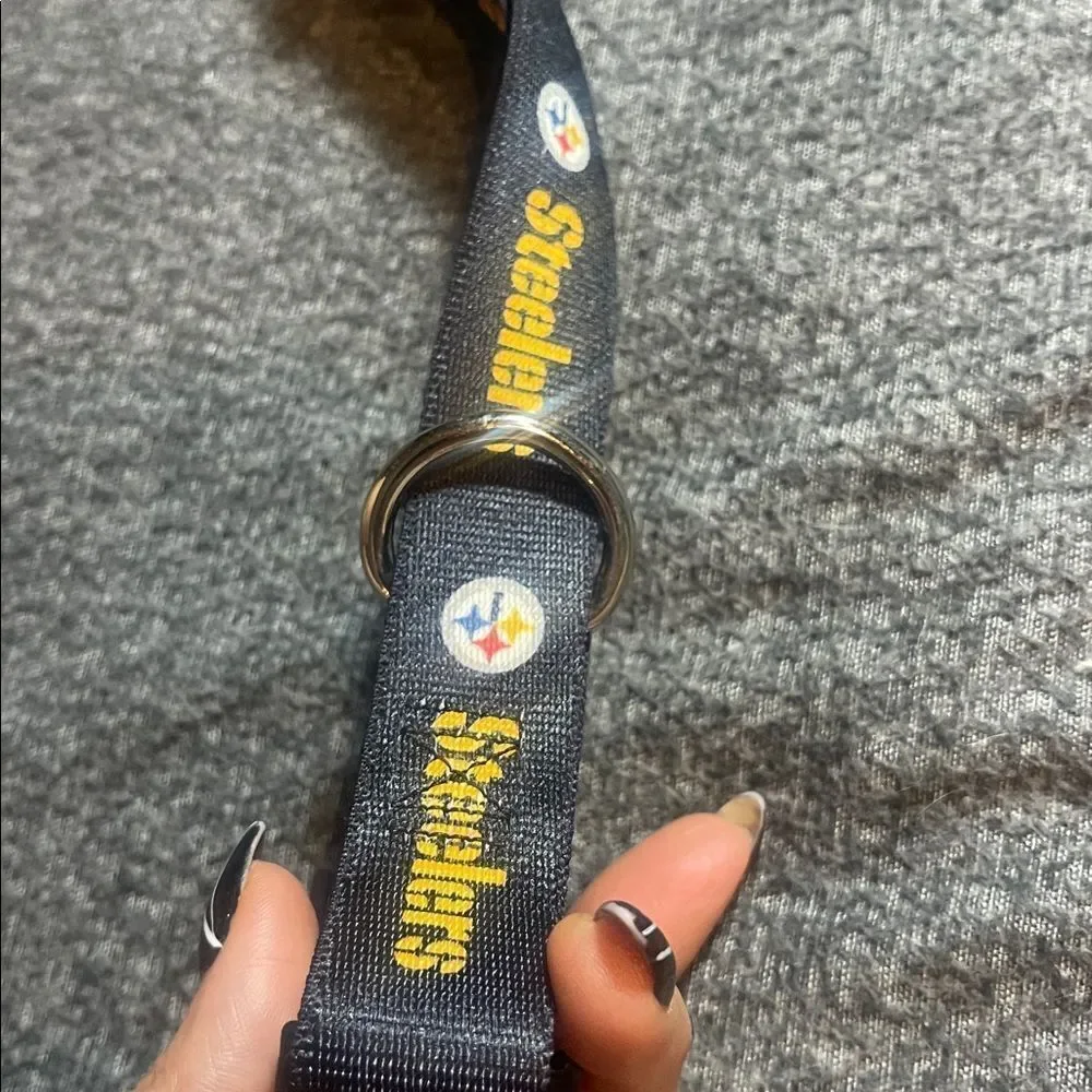 NFL Steelers Adjustable Dog Collar large NWT